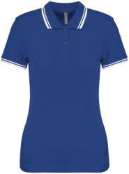 Kariban KA273 NŐI 2 CSÍKOS RÖVID UJJÚ PÓLÓING (ka273ro/wh-2xl)