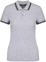 Kariban KA273 NŐI 2 CSÍKOS RÖVID UJJÚ PÓLÓING (ka273ogr/bl-l)