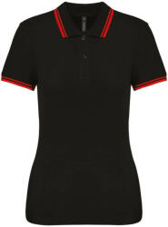 Kariban KA273 LADIE'S 2 STRIPED SHORT SLEEVED POLOSHIRT (ka273bl/re-s)