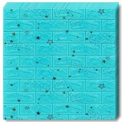 Teno Set 40x Tapet Caramida 3D Teno®, model Stelute, suprafata acoperire 21.2 mp, autoadeziv, waterproof, usor de montat, design modern, 70x77 cm, albastru