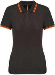 Kariban KA273 LADIE'S 2 STRIPED SHORT SLEEVED POLOSHIRT (ka273dg/or-m)