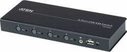 ATEN Switch KVM CS724K 4-port USB Boundless KM Switch (Cables included) (CS724KM-AT) - pcone