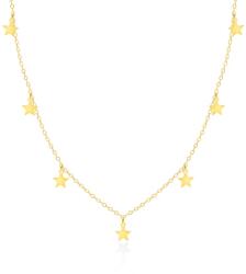 SAVICKI chocker nyaklánc csillagokkal: aranyozott ezüst