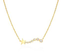 SAVICKI csillagos nyaklánc: arany, gyémántok - savicki - 191 250 Ft