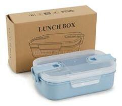 TOO KT-113-BL kék búzaszalma műanyag ebédlő doboz, 6.3×13×21.8 cm (KT-113-BL) (KT-113-BL)