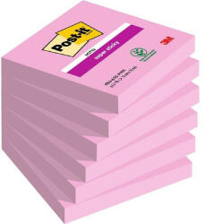 POST-IT Super Sticky 654 76x76mm 90lap pink öntapadós jegyzettömb (7100259225) - tobuy