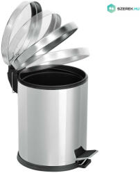 Dayco Metal Rozsdamentes pedálos szemetes, záródás csillapítóval, 5L, fényes (DM0102F)