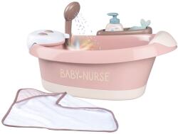 Smoby Cadita pentru papusa Smoby Baby Nurse Baleno Bath roz cu accesorii (S7600220368) - strollers