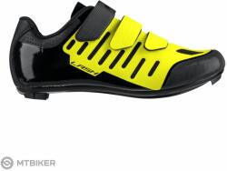 FORCE Road Lash kerékpáros cipő, neon/fekete (EU 38)