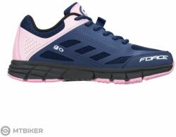 FORCE Go női kerékpáros cipő, kék/rózsaszín (EU 36)