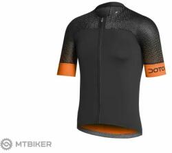 Dotout Hybrid jersey, fekete/fluo narancs (L)