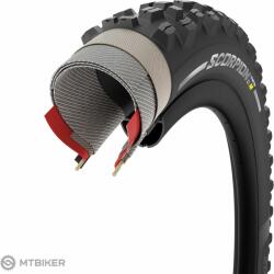 Pirelli Scorpion E-MTB M 27.5x2.60" HyperWALL SmartGRIP Gravity külső gumi, TR, kevlárperemes, classic