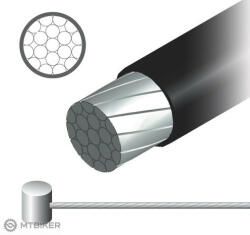Jagwire 8009852-6 MTB fékbowden, Ø-1.5 x 1 700 mm, teflon