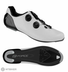 FORCE Road Warrior Carbon kerékpáros cipő, fehér (EU 39)