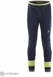 Craft Fuseknit Comfort junior aláöltözet nadrág, sötétkék/zöld (8 - 10 évesre)