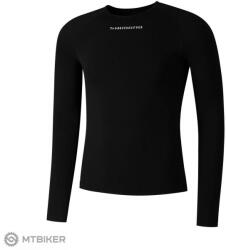 Shimano póló VERTEX LONG BASE LAYER funkcionális póló, fekete (XXL)