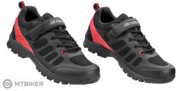 FORCE Walk kerékpáros cipő, fekete/piros (EU 40)