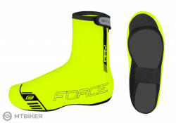 FORCE Pu Dry MTB kamásli kerékpáros cipőre, neon (M (EU 40-42))