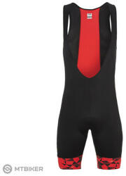 LOOK Pulse rövidnadrág nadrágtartóval, fekete/piros (XXL)