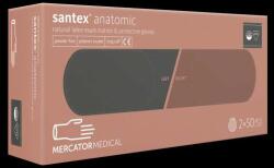 Mănuși de cauciuc latex fără pulbere, lungi S dreapta/stânga 2x50 bucăți Santex alb (RD10247065)