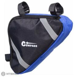 Compass Iránytű kerékpáros táska vázhoz, 1, 5 l, fekete/kék