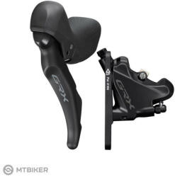 Shimano GRX BL-RX600L/BR-RX400 Dual Control váltó/hidraulikus fékkar, 2-seb. , bal, Flat Mount 1000 mm fékcső + L03A fékbetét