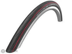 Schwalbe LUGANO II 700x25C külső gumi, kevlárperemes, piros csíkos