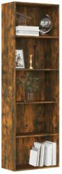 vidaXL 5 szintes füstös tölgy színű fa könyvszekrény 60 x 30 x 189 cm (815399) - pepita