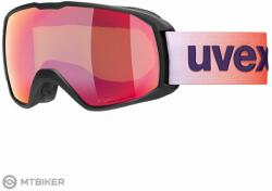 uvex Xcitd CV szemüveg, fekete matt sl/skarlát-zöld