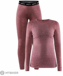 Craft CORE Wool Merino női szett, piros (XL)