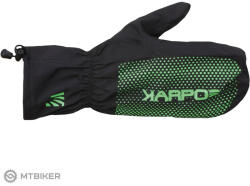 Karpos LAVAREDO RAIN kesztyű, fekete/zöld fluo (M)