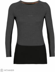 icebreaker 200 ZoneKnit Merino Thermal női póló, Jet heather/black (L)