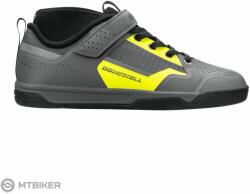 FORCE Downhill kerékpáros cipő, szürke/neon (EU 39)