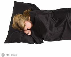 LIFEVENTURE Silk Ultimate Sleeping Bag Liner hálózsák fekete négyszögletes