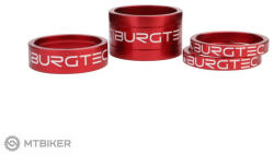 Burgtec Spacer Kit távtartó készlet a szárhoz, 5/5/10/20 mm, piros