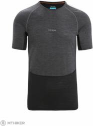 icebreaker 125 ZoneKnit Merino Blend póló, Jet Heather/Black (XXL)