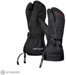 ORTOVOX Freeride 3-ujjas kesztyű, black raven (M)