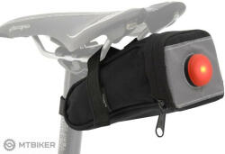 Compass Iránytű kerékpáros táska a nyereg alatt, fekete hátsó LED fénnyel
