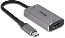  USB Type-C(apa) to HDMI(anya) (43327) LINDY átalakító adapter v2.1 8K UHD