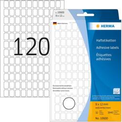 HERMA Vielzwecketiketten weiß 8x12 mm ablösbar 3840 St. (10600) (10600)