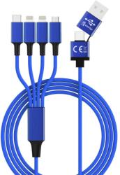 Smrter Hydra Elite 6in1 Adat és töltő kábel - Kék (1.2m) (SMRTER_ELITE_L_NB) (SMRTER_ELITE_L_NB)