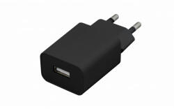 Univerzális USB töltőfej , adapter , 1A , 5W , fekete (2395)