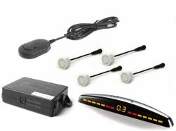 Steelmate Tolatóradar M7 Kijelzővel Steelmate, 18mm, befúrható, fehér (PTS411M7W) (PTS411M7W) - autodvd