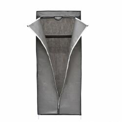 Grunberg Dulap din material textil cu structura metalica Grunberg WD003, 70 x 45 x 160 cm, gri Garderoba