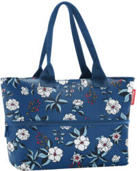 Reisenthel shopper e1 kék virágos női shopper táska (RJ4104)
