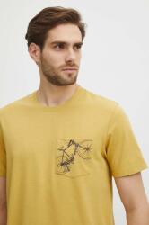 Medicine pamut póló sárga, férfi, nyomott mintás - sárga M - answear - 6 190 Ft