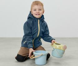 Tchibo Kisgyerek Softshell kabát Galambkék repcesárga cipzárakkal 134/140