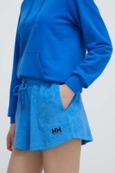 Helly Hansen pamut rövidnadrág sima, magas derekú, 34454 - kék M