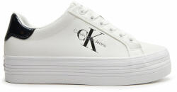 Calvin Klein Sneakers Calvin Klein Jeans Bold Vulc Flatf Lace Lth Met YW0YW01393 Bright White/Black 01W