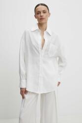 ANSWEAR ing női, galléros, fehér, relaxed - fehér L - answear - 22 190 Ft